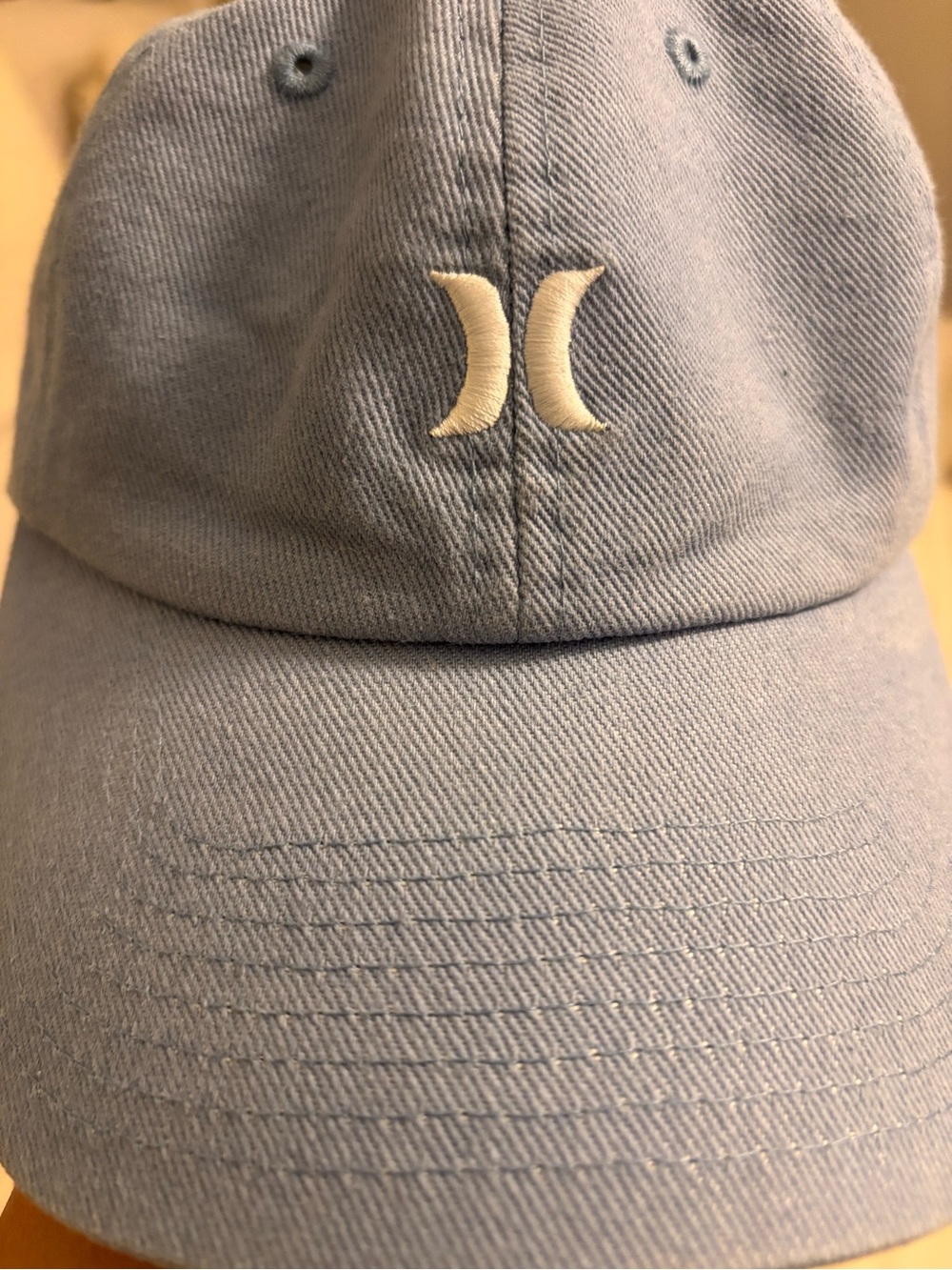 Hurley Dusty Blue Low Profile Baseball Cap with White Logo